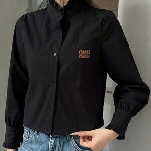 Miu Miu 2025SS New Long-Sleeve Shirt